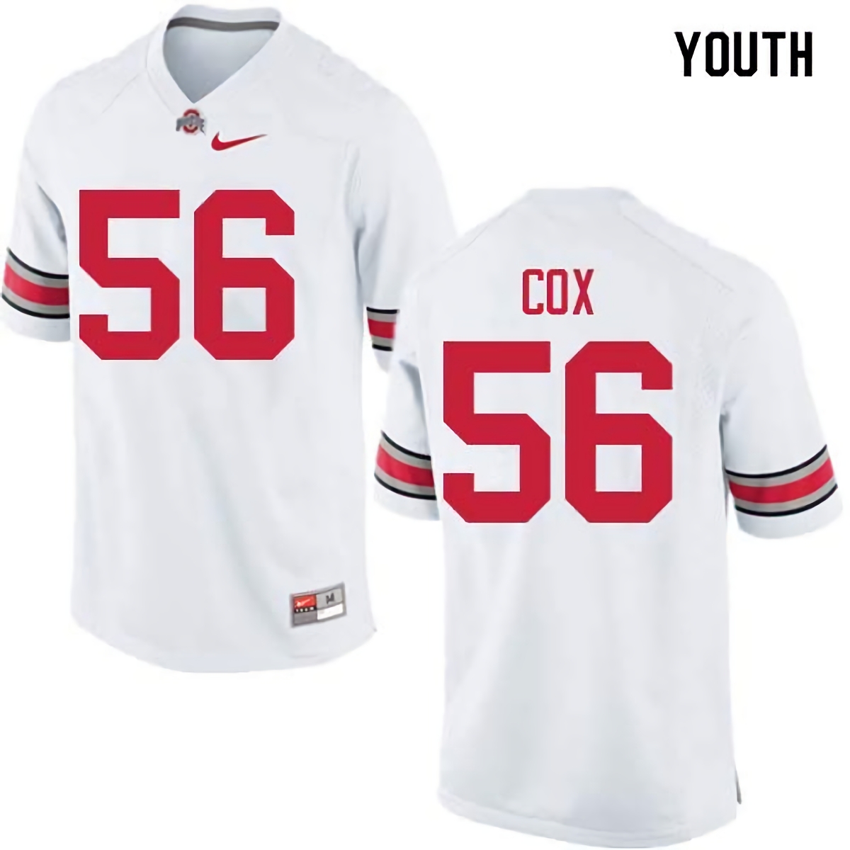 Aaron Cox Ohio State Buckeyes Youth NCAA #56 Nike White College Stitched Football Jersey NSA2356AB